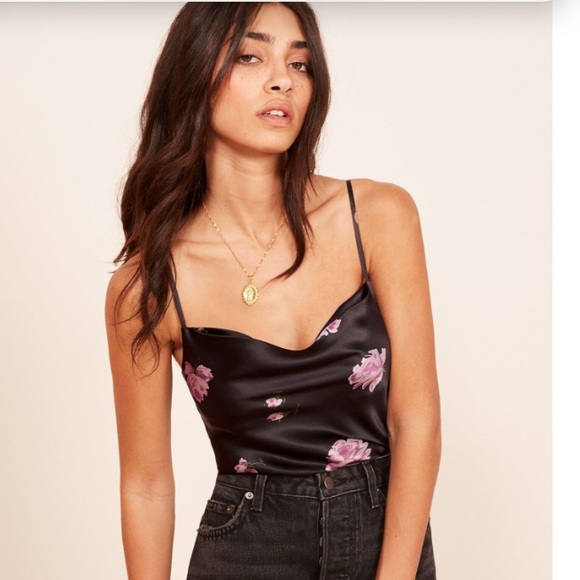 Reformation Tops - Reformation Floral Silk Camisole